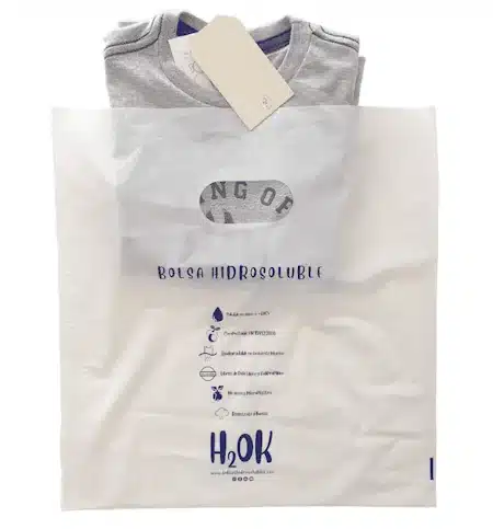 PVOH water soluble film used for retail die cut bag production